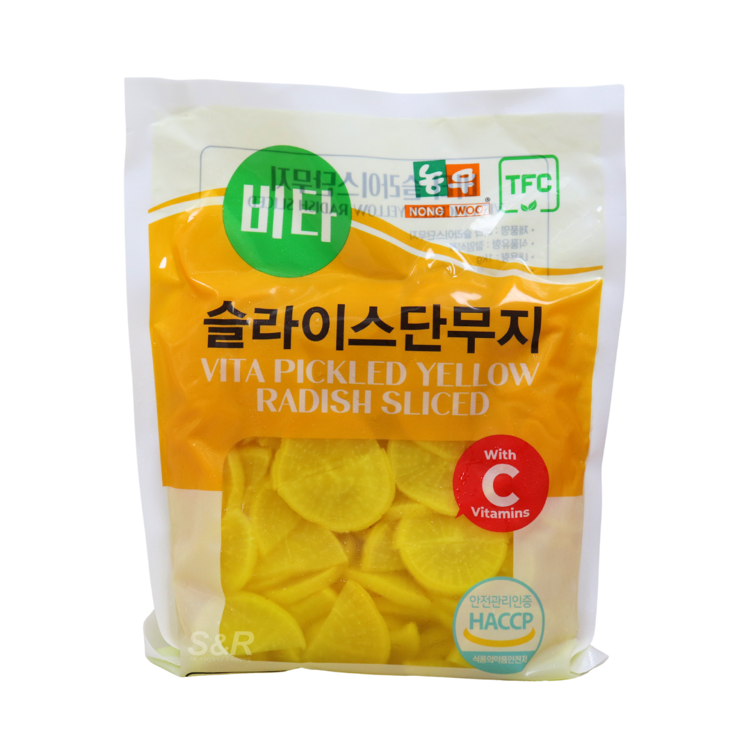 Nong Woo Pickled Yellow Radish Sliced 1kg